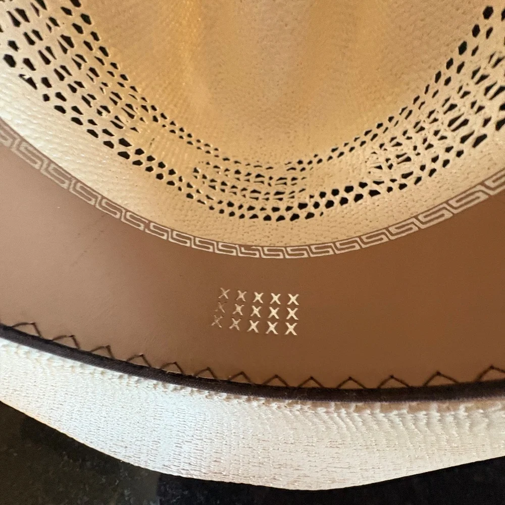 David Turner Straw Bangora Cowboy Hat - XXXX - 7 3/8 - Picture 13 of 16